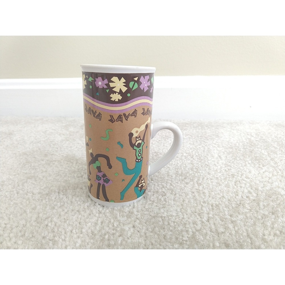Libbeys Garden Ganz Java Tall Mug Espresso Coffee Cup Multicolor